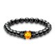 thumbnail image 1 of Tobilleras de obsidiana negra para mujeres y hombres, 1 pulsera ajustable, tobillera con cuentas de cristal de ópalo para yoga, 1 of 5