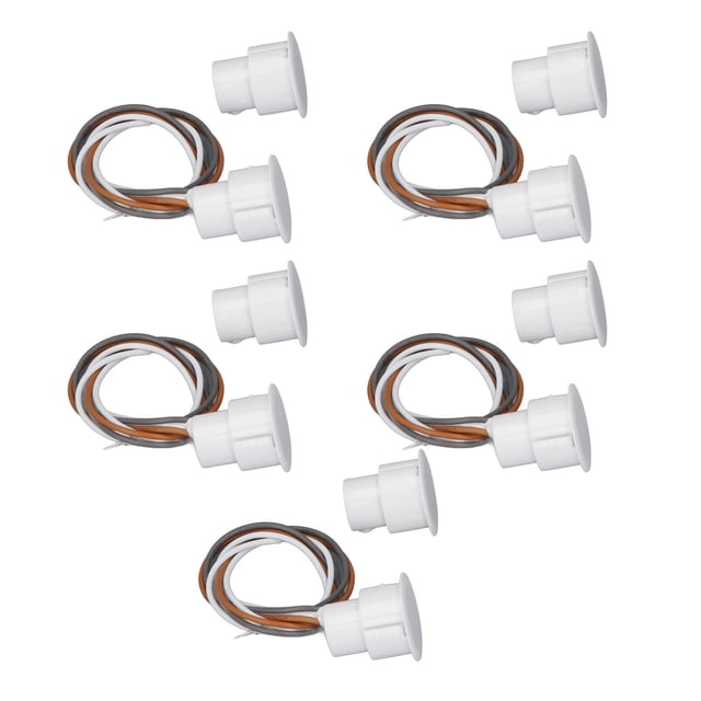 Wired Magnetic Door Switch, DC100V Compact Normally Open Closed Door Window Sensor Alarm Switch for Alarm System