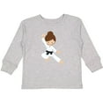 thumbnail image 3 of Inktastic Karate Girl, Cute Girl, Black Belt, Brown Hair Girls Long Sleeve Toddler T-Shirt, 3 of 5
