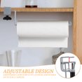 thumbnail image 4 of 2Pcs Cabinet Paper Towel Holder with Adjustable Clip Removable Paper Towel Roll Rack Stainless Steel Cabinet Paper Towel Dispenser No Install Required Paper Roll Holder Durable for Home Kitchens, 4 of 7