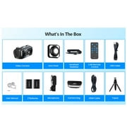 Campark 5K Camcorder Video Camera 3 Touch Screen 56MP Vlogging Cameras for YouTube with Microphone
