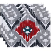 Simply Daisy 18" x 14" Original Geometric Print Placemats, Set of 4