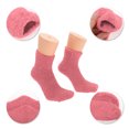thumbnail image 3 of Unique Bargains 1 Pair Women's Comfortable Sleep Cozy Socks Light Red 93% Polyester 7% Spandex, 3 of 5