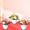 thumbnail image 2 of EASTIN Artificial Magnolia Rose Flower Simulation Fake Bonsai Home Shop Showcase Decor, 2 of 10