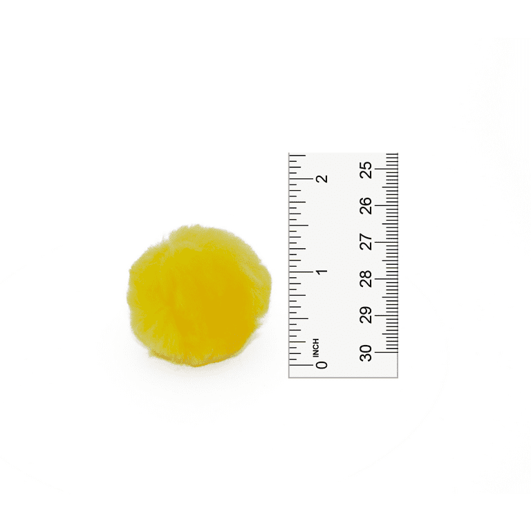 Pom-Poms .5 100/Pkg-Yellow