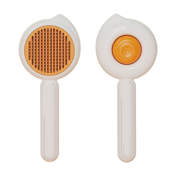 Bdday Hair Brush Needle Hair Comb for Dogs and Cats Small Conch Dense Teeth Comb Stainless Steel Needle Massage Comb Bottle Brush Cleaner