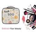 thumbnail image 6 of FORMRS Travel Makeup Bag Large Capacity Train Case Cosmetic Organizer with Adjustable Dividers, Halloween Cute Pumpkins, 6 of 8