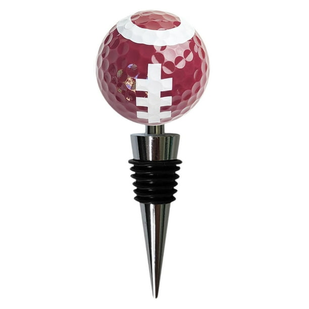 Tapón con forma de balón deportivo, utensilio de cocina reutilizable y creativo, ideal para regalar en cumpleaños, año Nuevo o como detalle para papá Fútbol americano