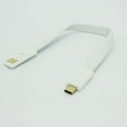 thumbnail image 4 of White Short Flat USB Cable Rapid Charger Sync Power Wire Micro-USB Data Cord Supports Fast Charging 39 for Samsung Galaxy Note Edge, S5 S6 Edge Edge+ S7 Edge, Tab 4 NOOK 10.1 (SM-T530) 7.0 (SM-T230), 4 of 5