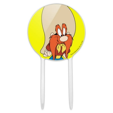 Acrylic Looney Tunes Yosemite Sam Cake Topper Party Decoration for Wedding Anniversary Birthday Graduation