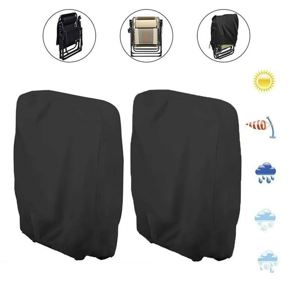 Miuline 2/1Pack Zero Gravity Chair Covers,Outdoor Furniture Cover, Waterproof Dustproof Anti Gravity Folding Patio Chair Covers With Storage Bag