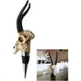 thumbnail image 1 of reative Reusable Wine and Beverage Bottle Stopper, used for Bar, Kitchen, Holiday Party, (Antelope skull wine stopper), 1 of 5