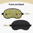 thumbnail image 2 of Salouo Sage Green With Sunflowers Pattern Eye Masks, 1-Pack Sleep Mask Eye Cover Washable Sleeping Eyeshade Block Sleep Shade Cover Light Reduces Traveling Gifts, 2 of 7