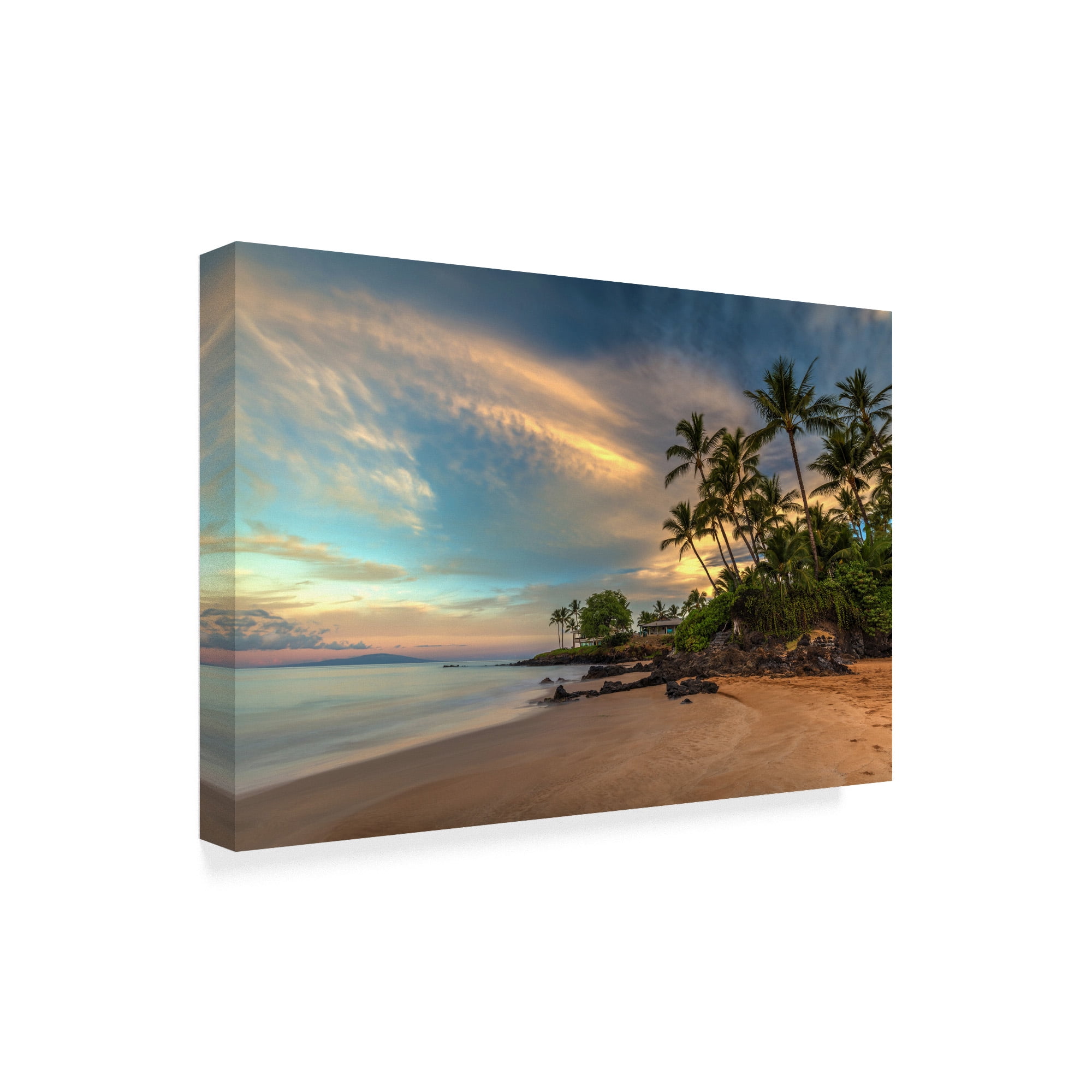 Trademark Fine Art 'Poolenalena Beach Sunrise' Canvas Art by Pierre Leclerc