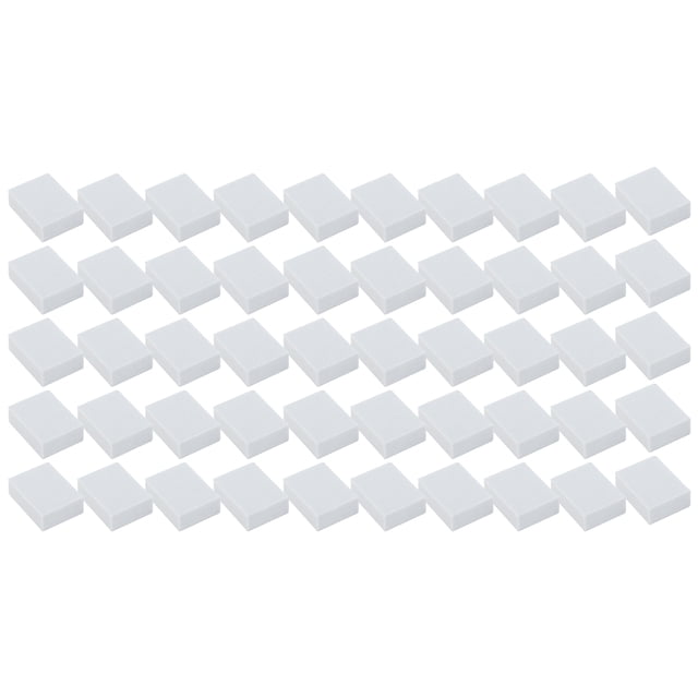Unique Bargains 50 Pcs Comfortable High Elasticity Block Nail Buffers for DIY White