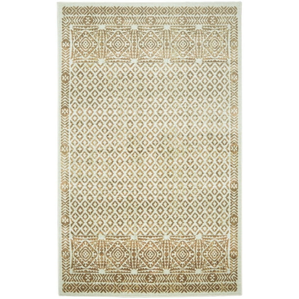 Mohawk Home Prismatic Caspian Gold Traditional Geometric Precision