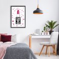 thumbnail image 3 of Stupell Industries Art Deco Think Pink Lipstick Black Floating Frame Canvas Art, 17 x 25, by Martina Pavlova, 3 of 8