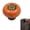 Orange, variant on Agiufgs Ceramic Cabinet Knobs, 1.26 Inch Diameter with Floral Emblem, Add Personalized Flair to Kitchen Drawers and Furniture