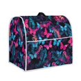 thumbnail image 3 of ZIATUBLES Kitchen Stand Mixer Dust Proof Cover Multi-Functional Small Appliance Accessories with Top Handle and Front Storage Pockets for 4.5-5 Quart Stand Mixer, Butterfly Leaf, 3 of 7