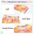 thumbnail image 4 of Dailycode Cotton Pajama Set Snug Fit Long Sleeve Top and Pants for 18M-8Y Colorful Heart Outline, 4 of 7