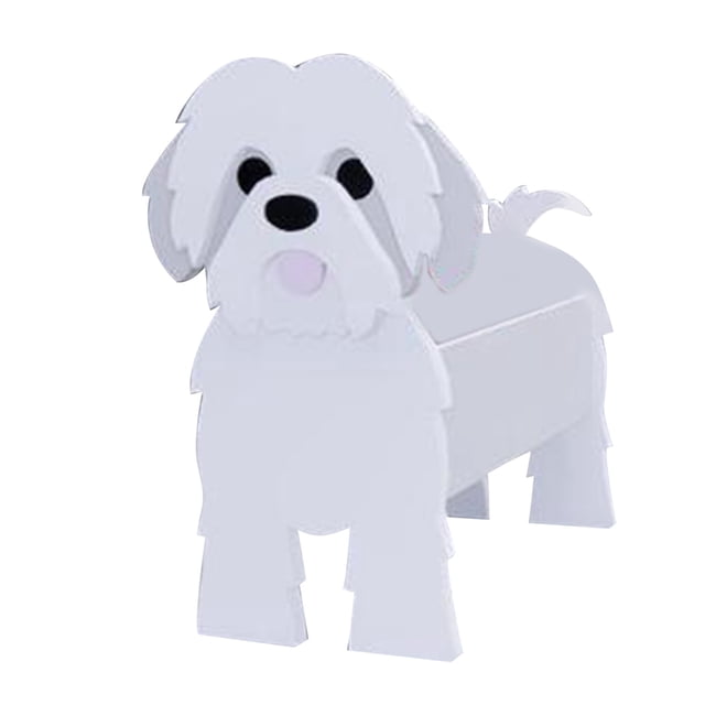 Jierger 1 Pce Mignon Pot de Fleurs en Forme d'Animal pour Chien, Pot de Fleurs Décoratif Robuste et Conteneur de Rangement, Résistant aux Intempéries pour Jardin Patio Porche Maison Intérieur Extérieur
