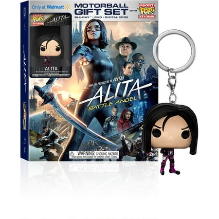 Alita: Battle Angel Limited Edition Gift Set (Blu-ray + DVD + Digital Copy + Funko Keychain) (Walmart