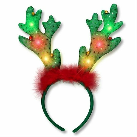 LED Jingle Bells Reindeer Antlers