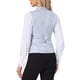 thumbnail image 3 of Chaleco Jacquard Steampunk Inspire Chic para Mujer con Cuello en U, de Un Solo Botón, Floral, Gótico, Talla M, Gris Claro, 3 of 5