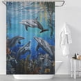 thumbnail image 2 of Marvels of The Sea Shower Curtain Modern Home Bathroom Bathtub Decor Waterproof Fabric with 12PCS Hooks, 2 of 5