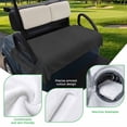 thumbnail image 5 of Golf Cart Seat Covers for 2 Seater,Solid Black Microfiber Cart Seat Towel Blanket,Retro Minimalism Abstract Denim Texture Absorbent Breathable Non Slip Bench Seats Protector for Golf Course 51"x31", 5 of 9
