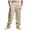 Khaki, variant on Akiihool Straight Pants for Men Men's Casual Drawstrintg Elastic Waist Winter Pants Yellow,S
