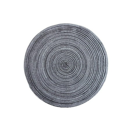 

Esaierr 14.17in 2PCS Cotton Yarn Placemats Woven Round Table Mats Cup and Plate Mats Heat Insulator