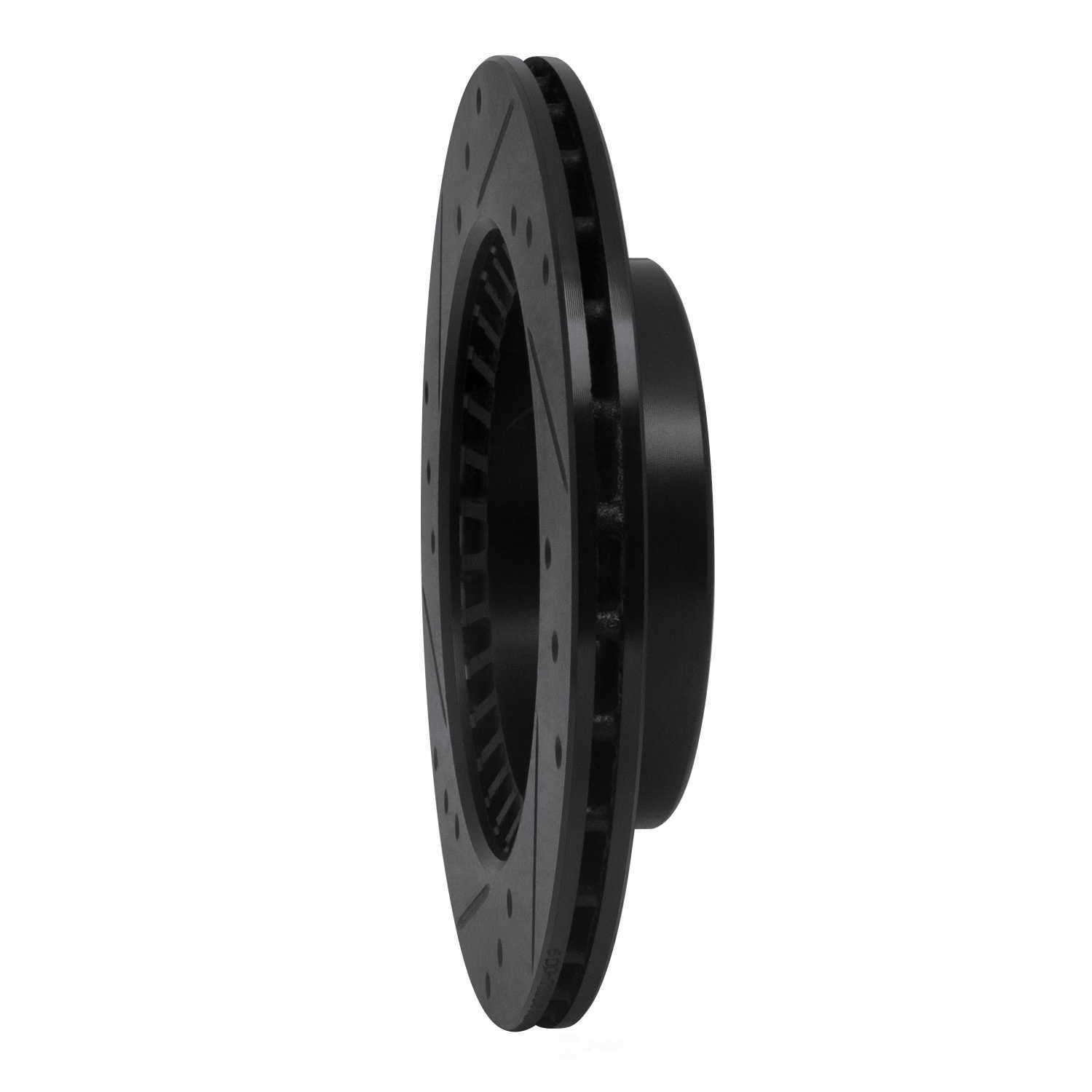 Dynamic Friction Company 633-72005R DFC Brake Rotor - Drilled And Slotted - Black