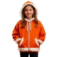 thumbnail image 3 of KAUOD Boys Fleece Soft Hooded Jackets Winter Fuzzy-Lined Zip up Coats Christmas Thick Warm Hoodies Clothes with Pockets, 3 of 6