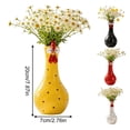 thumbnail image 2 of Long Neck Colorful Chicken Vase, Handcrafted Resin Planter for Small Flowers, Silly Resin Chicken Garden Statue Small Vase Ornament, Outdoor Sculptures Flower Pot Holder, for Yard Lawn Home Decor, 2 of 8