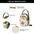 thumbnail image 4 of FORMRS Crossbody Bag for Women Shoulder Cell Phone Purse with Zipper, Brown Autumn Leaves, 4 of 7