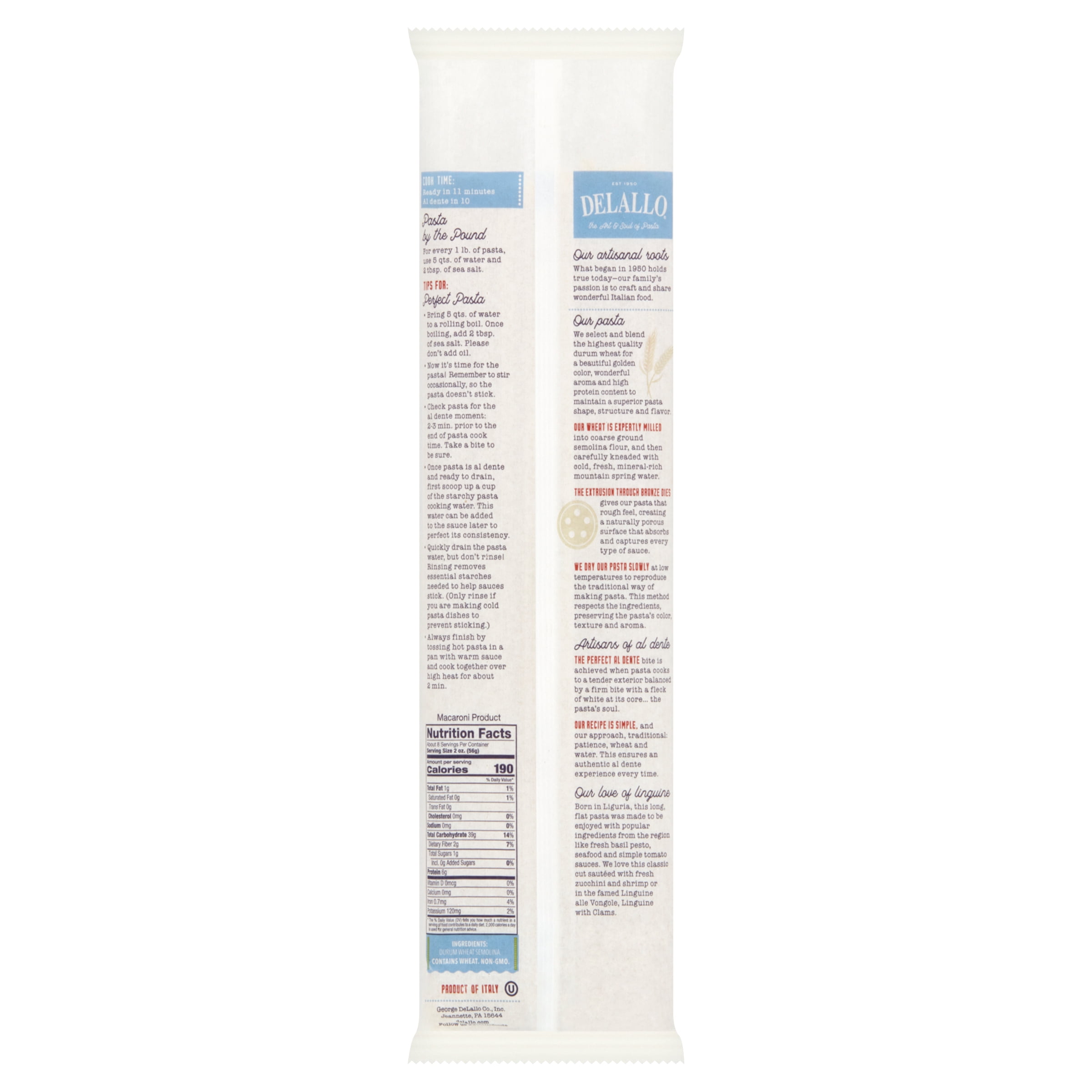 DeLallo Linguine Pasta, 16 oz