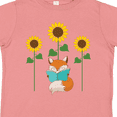 thumbnail image 4 of Inktastic Reading Book Lover Sunflower Fox Boys or Girls Toddler T-Shirt, 4 of 5