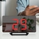 thumbnail image 4 of Reloj Despertador Digital LED Higrómetro de Escritorio para Interiores Y Exteriores Pantalla Meteorológica, 4 of 8
