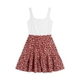 thumbnail image 4 of DHFJKG Summer Dresses For Women Floral Tank Dress Sleeveless Scoop Neck A-Line Mini Sundress Bohomian Beach Outfits Trendy Dresses, 4 of 5