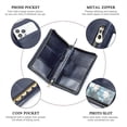 thumbnail image 5 of Contact's Leather Passport  Holder for Man & Woman  RFID Blocking Fit up 4 Passports （Blue), 5 of 7