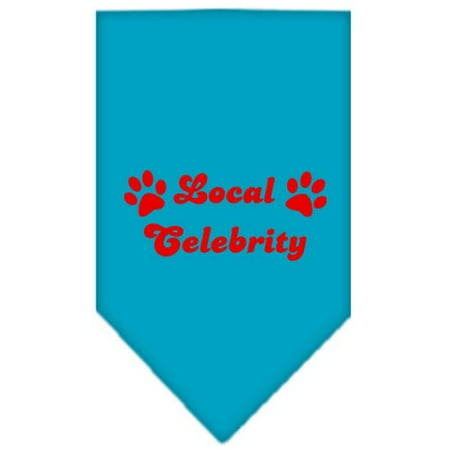 Mirage 66-48 LGTQ Local Celebrity Screen Print Pet Bandana Turquoise Large