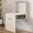 White, variant on Guyii Wall Mounted Seat Folding Chair, Entryway Shoe Bench, Folding Shower Seat Stool Bench, 330lbs Load Capacity (Cream White)