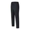 thumbnail image 4 of Rhuody Pants For Men Straight Leg Mid Rise Jogger Pants Elastic Waist With Drawcord Lightweight For Summer Outdoor Running Wear Classic Trousers 3Xl Black, 4 of 6