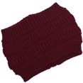 thumbnail image 1 of New Women Autumn Winter Ponytail Beanie Hat Solid Color Lady Stretch Knitted Crochet Beanies Hat Cap For WomenOne Size He Qiyong unisex, 1 of 2