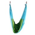 thumbnail image 2 of Hamaca antigravedad para yoga aéreo, Fitness, agarre colgante, inversión, trapecio, columpio (azul y verde) NikouMX Deportes, 2 of 8
