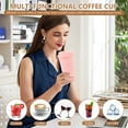 thumbnail image 4 of Wekvgz 24 Pcs Coffee Cups with Lids 16oz To Go Coffee Cups Reusable Coffee Cup Set Plastic Cups for Coffee Versatile Coffee Mugs for Hot and Cold Beverages 8 Colors, 4 of 10