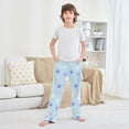 thumbnail image 6 of Cute Footprint Pattern Pajama Pants Soft Lightweight Lounge Pants Bottoms Sleep Pants Warm Comfy, 6 of 9