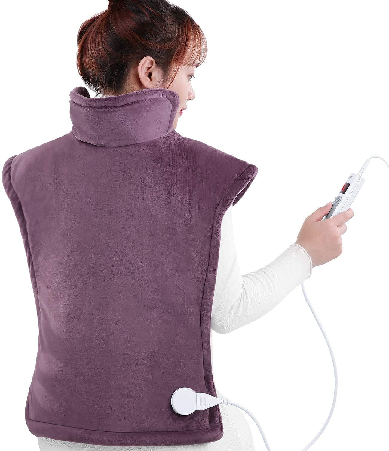 Large Electric Heating Pad for Back and Shoulders, 24''x33'' Heat Wrap