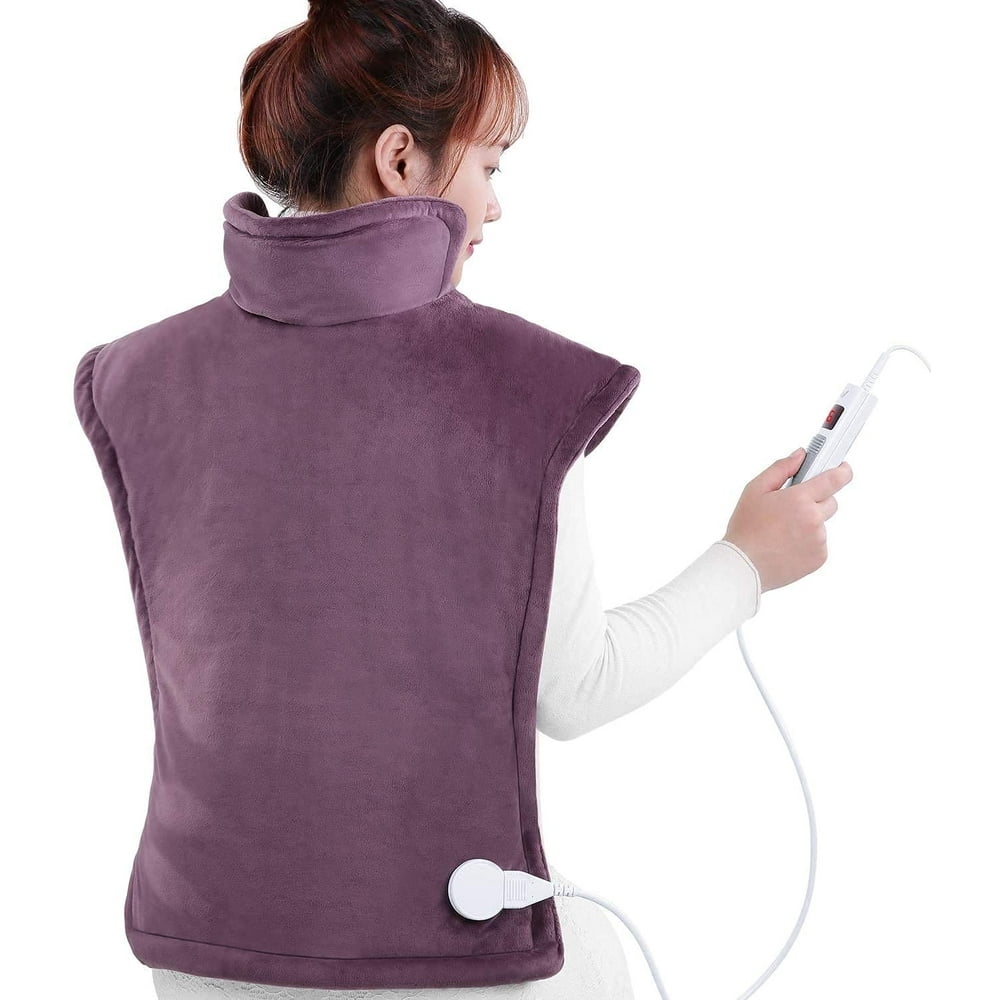 Large Electric Heating Pad for Back and Shoulders, 24''x33'' Heat Wrap